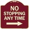 Signmission No Stopping Anytime W/ Arrow Right Heavy-Gauge Aluminum Architectural Sign, 18" x 18", BU-1818-23583 A-DES-BU-1818-23583 - alternate 1